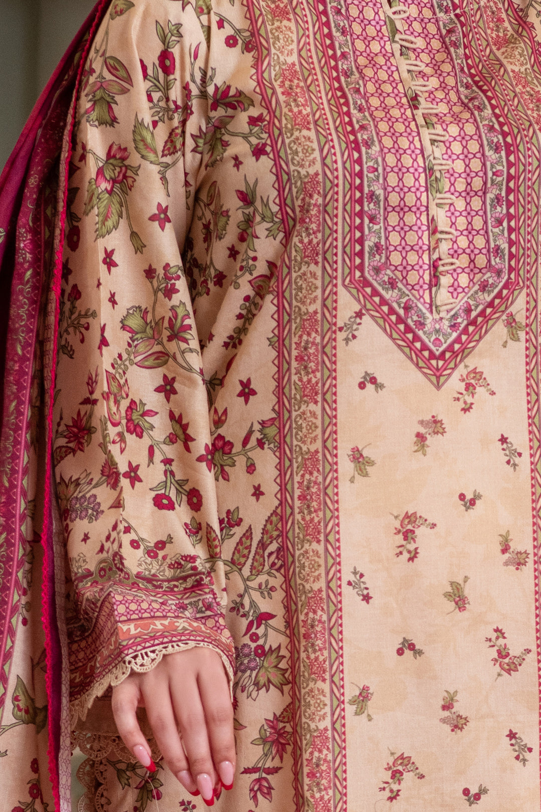 3_Piece_Unstitched_Beige_Premium_Lawn