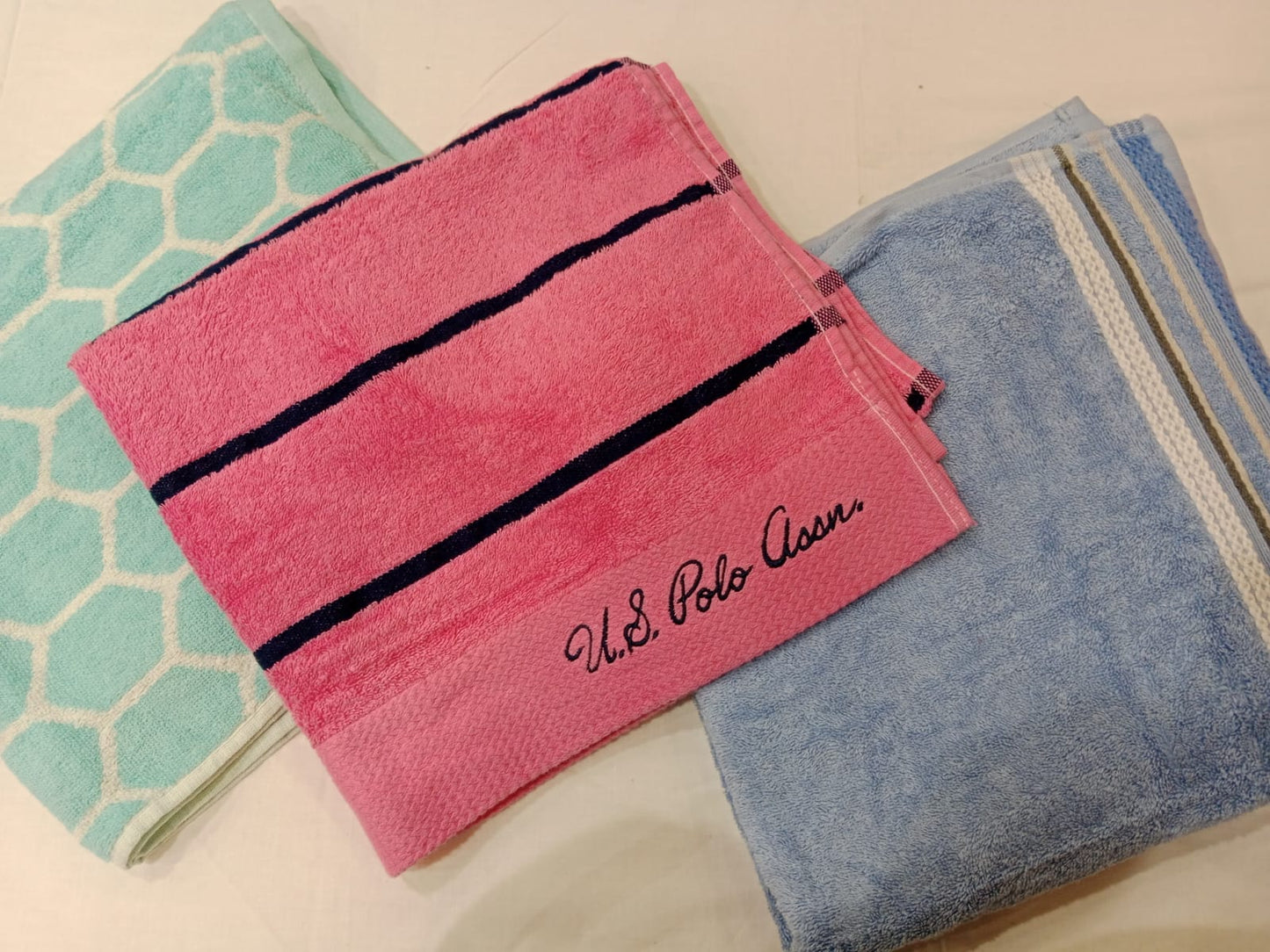 Premium Cotton Bath Towel Soft, Absorbent & Quick Dry - U.S. Polo Assn.